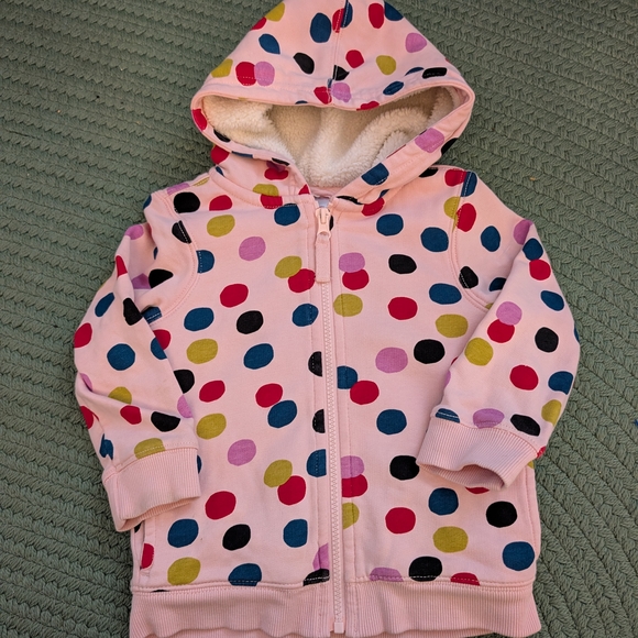Hanna Andersson Other - Hanna Andersson Pink and Cream Fleece-Lined Jacket